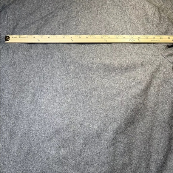 London Fog Gray Button Up Mens Sz XL Multi Pocket Wool Overcoat Trench Coat - Picture 11 of 12